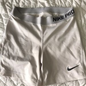 White Nike Pro spandex Small